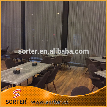 Sorter's curtain wall metal woven mesh drapery curtain