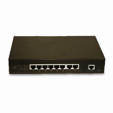 8-port Gigabit Ethernet Switch, Supports Store-and-forward Switching Method