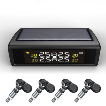 Solar Charged TPMS - 4 Tires Digital Pressure Monitoring Sensor