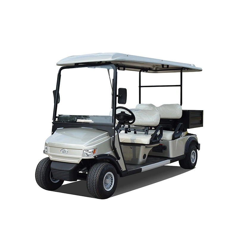 Zhongyi 4 Seats off Road Battery Powered Classic Shuttle Electric Sightseeing Golf Car