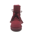 Girls Lace Up Fur Fur Lined Boots Outdoor