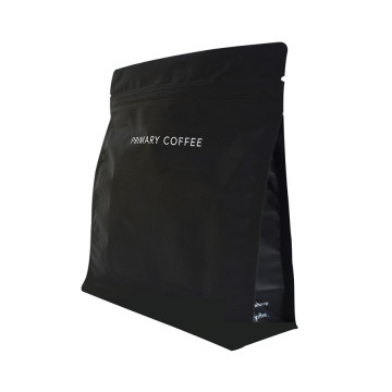 Milieuvriendelijke koffie zwart plastic ritssluitingzakken groothandel