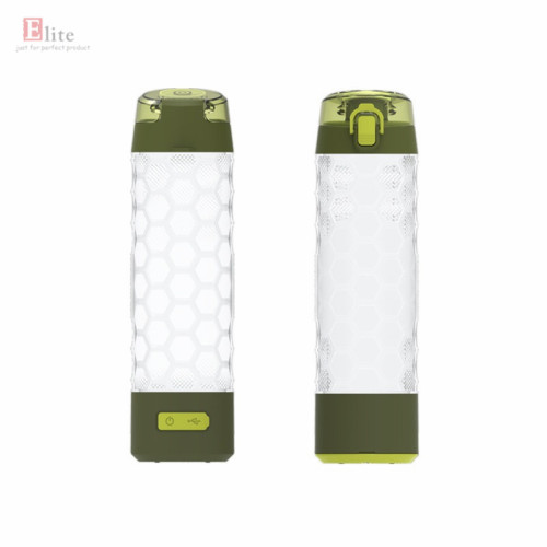 Botellas de agua libres de Bpa plásticas reutilizables con la luz