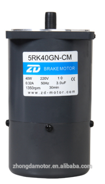 ZD MOTOR, 5RK4RGN-CM,ac reversible motor,ac brake motor ,lead wire type,pinion shaft type,40W90mm220v50HZ