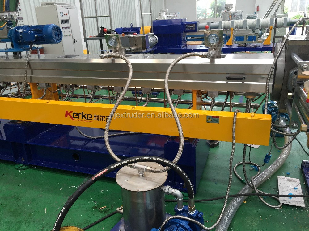 High dispersion and high torque recycled PE PP film pelletizer machine extruder