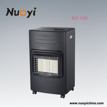 CHINA Nuoyi ceramic heating burner Portable best price small room gas heaters with fan/vented gas heaters