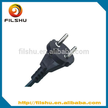 2 pin straight waterproof European ac power cord hair iron power cord