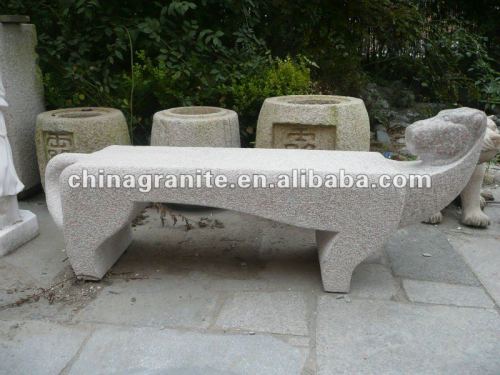 garden benches with animal