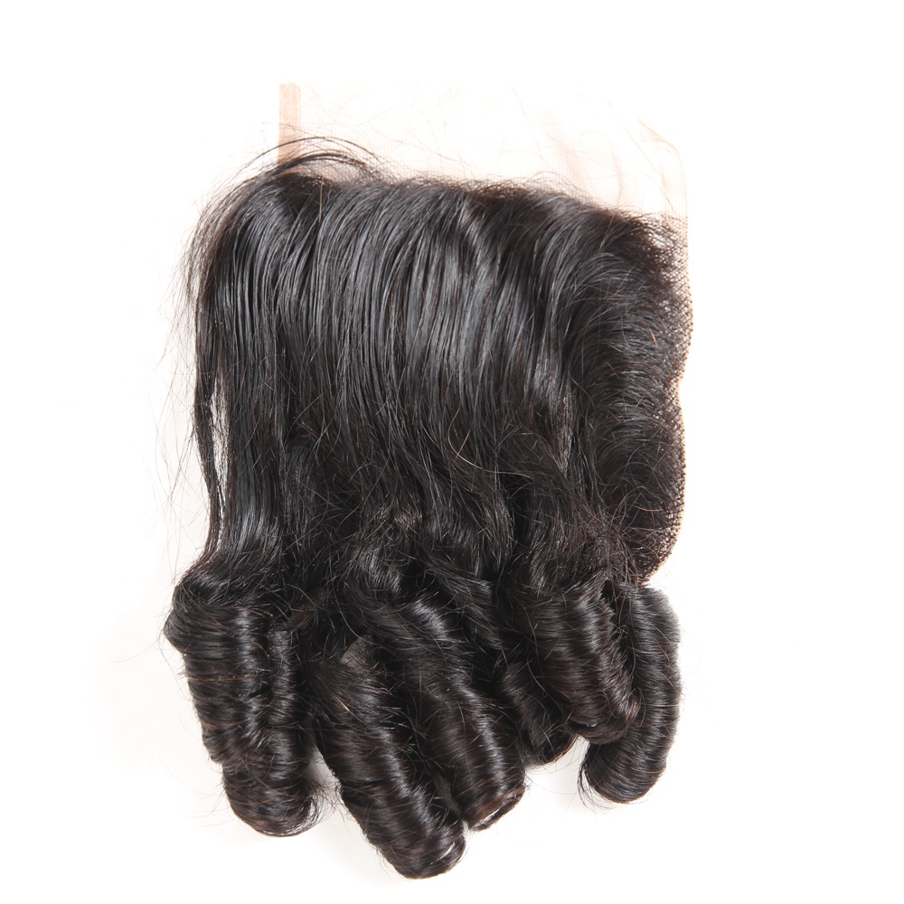 Huashuo Highest Discounts Wholesale  4X4 Bleached Knots Free Middle Three Parting Thin Lace Closure