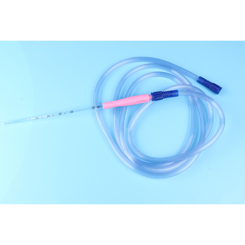 Disposable suction tube with suction tip and connector