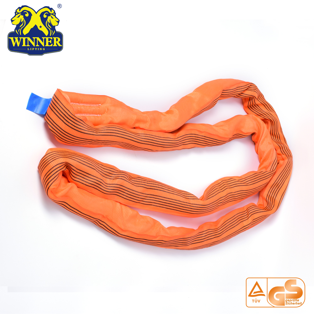Heavy Duty 10T Polyester Feather Lifting Endless Round Sling