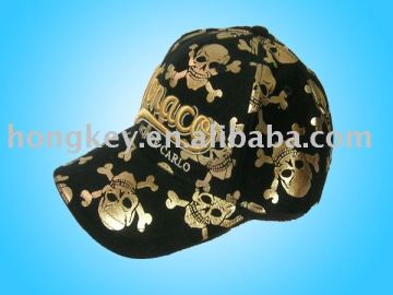 skull printing cap