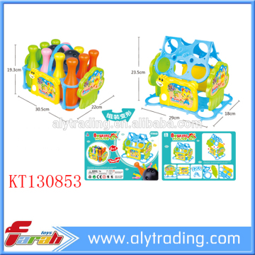 2016 Latest Popular Sport Games Cartoon assembling bowling educational toy