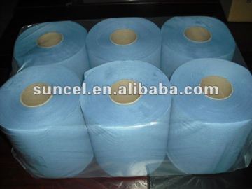 Blue Wiping Paper Towel Roll