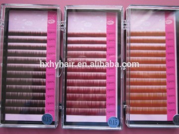 High quality synthetic eyebrow extension individual human hair brow wholesale