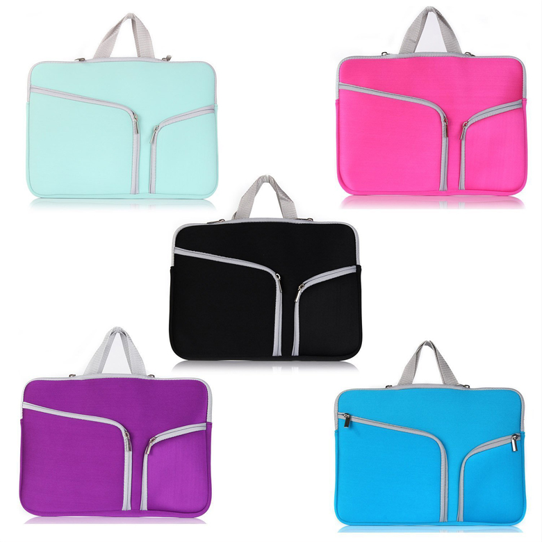 Hot Pink Fashion Handle Travel Pouch Tote Computer Laptop bag