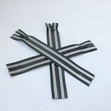 Stripe edge invisible zippers for luggage