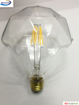Diamond shaped led dilament bulb D120 led lighitng