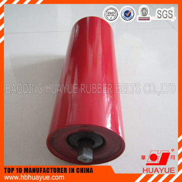 China supplier solid steel roller and rubber idler roller