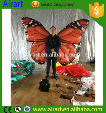 Party decoration inflatable butterfly wings, outdoor decoration inflatable butterfly wings