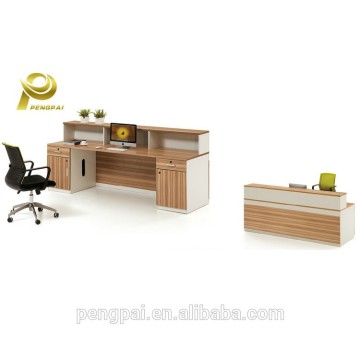 modern fitness center right angle reception desk for one person