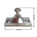 316 Stainless Side Mount Deck Hinge Fitting Hardware