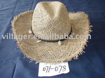 Seagrass straw hat, straw hat,cowboy hat