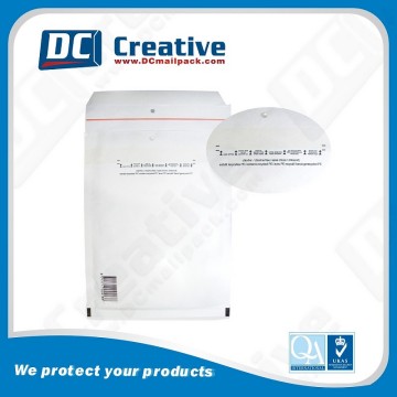 High Quality Self Adhesive White Kraft Bubble Mailer With Designs