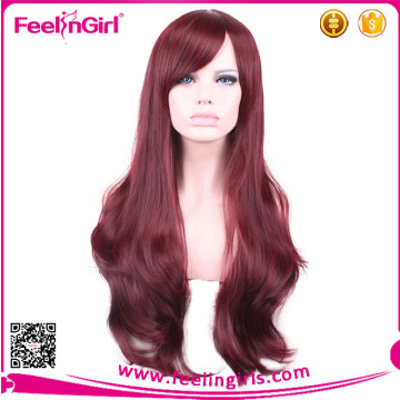 Women Sexy Long Red Synthetic Ombre Synthetic Wigs