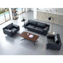Modern Design 3-Seater Leather Sectional Sofa for Boss Office