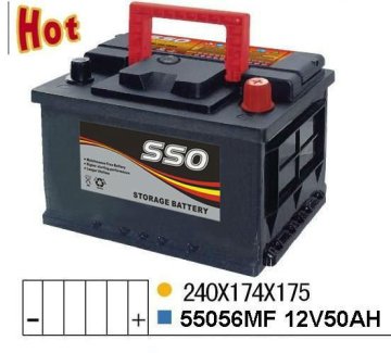 55056MF 12v 50ah sealed auto battery