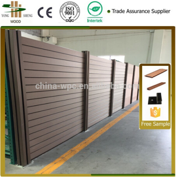 Wood plastic composite fence panels plastic timber cheap fence panels