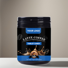 OEM RTS Latte Coffee Bean Flavored Tablet Candy
