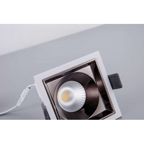 12W 3500K 2.4G Remote Control Led Square Spotlight-Aluminum