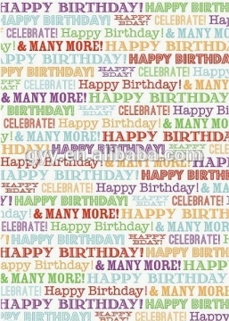 Newspaper Happy brithday Gift wrapping paper