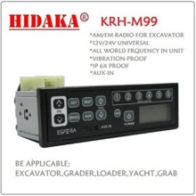 12 volt 24 volt Easy Install PLUG IN Radios for Dual Band Excavator Radios Car Radio with AUX