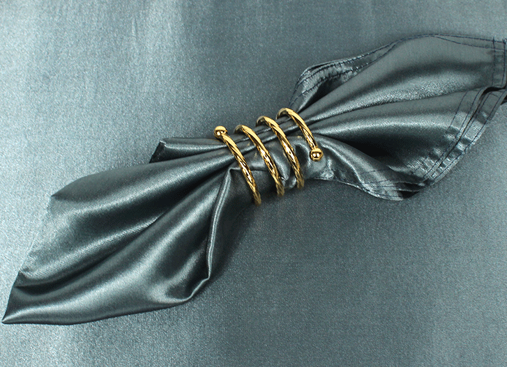 Wedding and Banquet Metal Napkin Ring Serviette Buckle