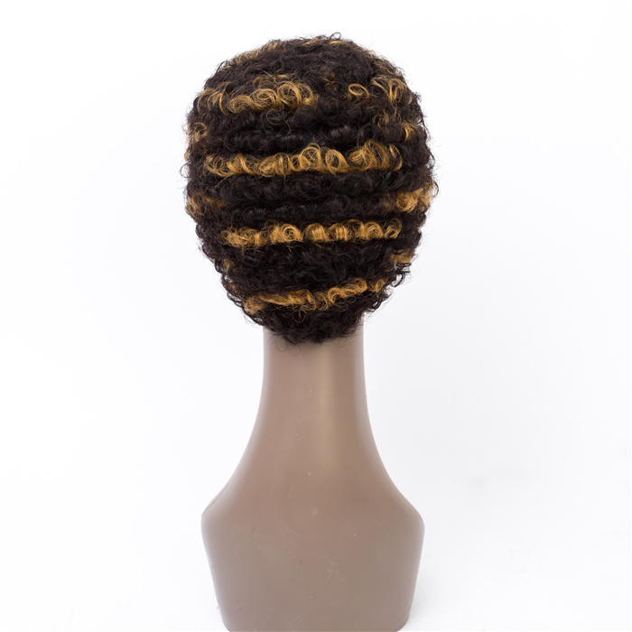 Most Popular Afro Bob For Black Women Hair Texture Rich Production Experience   Short Curly Human Hair Wig