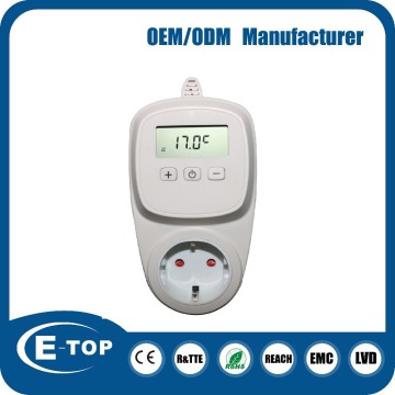 Hi-tech Digital Vision Wireless Thermostatic Plug Socket 230V Receiver