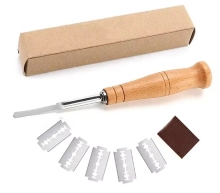Bread Lame Knife with Wooden Handle