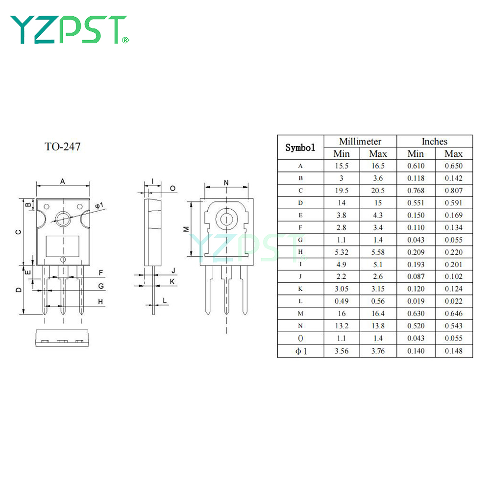 High Voltage 30TPS12 30A SCR TO-247