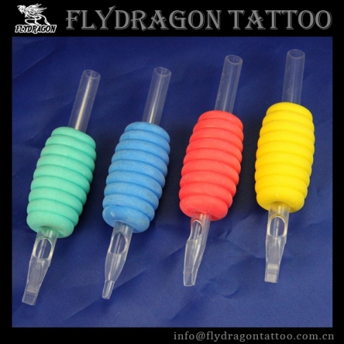 Multi Color ABS Tattoo Disposable grepen met duidelijke Tips