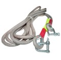 Heavy duty tow rope with hooks