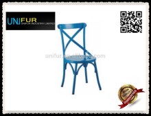 Wholesale elegant design durable side cross back dining chairs