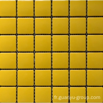 Chine Carrelage Mosaique En Porcelaine De Couleur Pure Fabricants