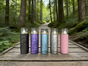 Titanium Kettle With An Icy Floral Pattern