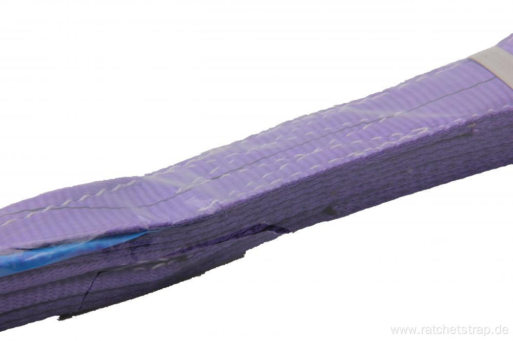 Purple Color Polyester Flat Webbing Sling