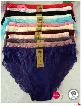 5121 violet mesh and modal female lady boxer shorts panty