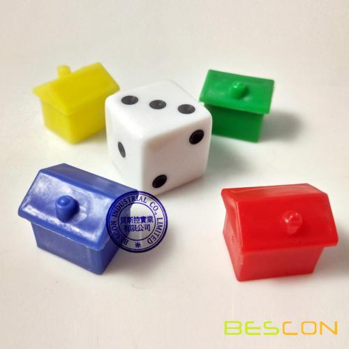 Colorful plastic small houses set, Game house, plastic house