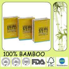 Bamboo Pulp Mini Pocket Tissue, Natural Brown Color